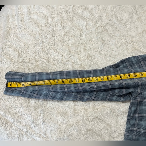 Wrangler Men's Blue Gray Checkered Button Down Shirt XXL - Picture 6 of 8